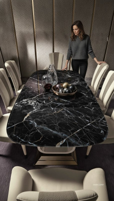 Eettafel Luxe Tafel Massief Meubel Hout uit Italië Eetkamer Tafels Inrichting