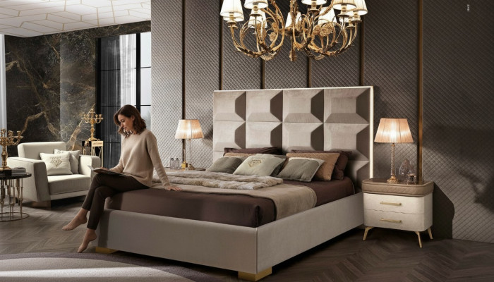 Bed Houten Dubbele Slaapkamer Bedden Bruin Bedframe Modern Tweepersoonsbed Meubels