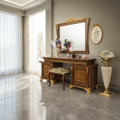 Schminktafel Ontwerp Houten Tafel Console Tafels Italiaanse Meubels