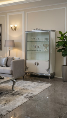 Vitrine Luxe Houten Kasten Italiaanse Meubels Woonkamer Dressoir Glas