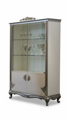 Vitrine Luxe Houten Kasten Italiaanse Meubels Woonkamer Dressoir Glas