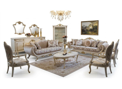 Sofa-set bank bank salontafel fauteuil bankstellen set stof 311 set 5-delig.