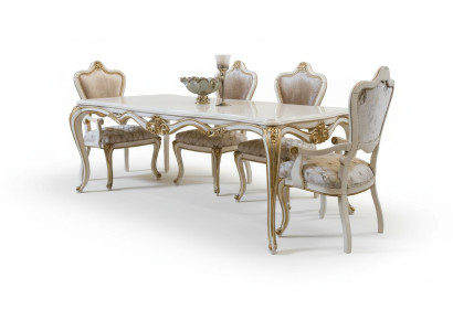 Eetkamer eettafel stoel set groep meubilair tafel meubilair luxe 5-delige.