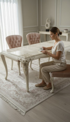 Luxe eettafel ontwerp tafel eetkamertafels houten tafels Italiaanse meubels 228cm