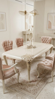 Luxe eettafel ontwerp tafel eetkamertafels houten tafels Italiaanse meubels 228cm
