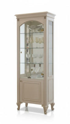 Vitrine glazen kast houten kasten woonkamer vitrines Italiaanse luxe