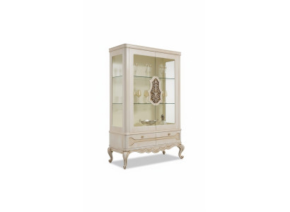 Vitrine glazen kast vitrine woonkamer hout dressoir luxe meubels rek