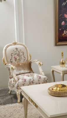 Stoel 1 zits banken Stof Woonkamer Textiel Luxe Fauteuil Fauteuil