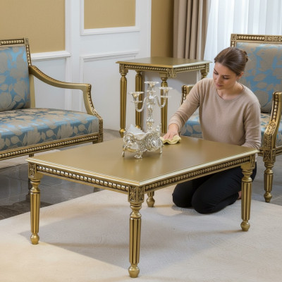 Salontafel Bijzettafel Woonkamer Houten Tafels Luxe Stijl Tafel Nieuw