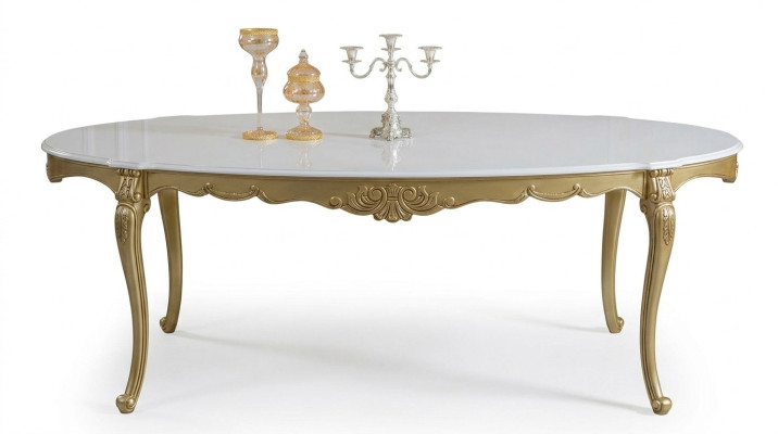 Eettafel Luxe Tafel Luxe Houten Tafel Italië Eetkamer Tafels Klassieke Meubels