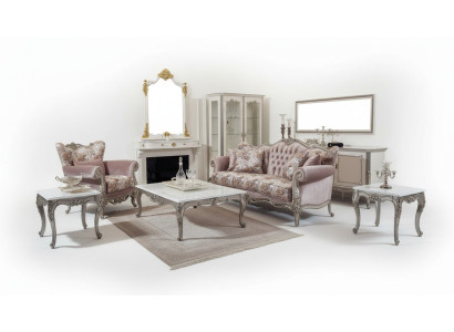 Luxe bankstel set 3-delig bankstel 3+1 zits salontafel bank fauteuil