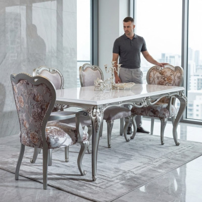 Stoel met armleuning Eetkamer houten armstoel Stoelen Ontwerpsstoel