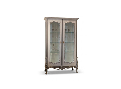 Vitrine glazen kast vitrine woonkamer hout dressoir luxe meubels nieuw