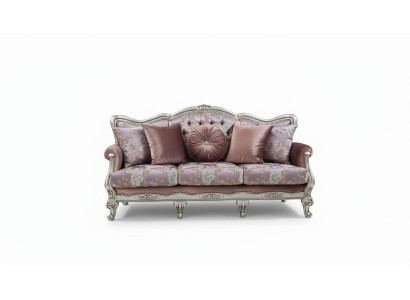 Bankstel 3-zit Lila Woonkamer Klassiek ontwerpmeubilair Bankstellen Luxe Nieuw