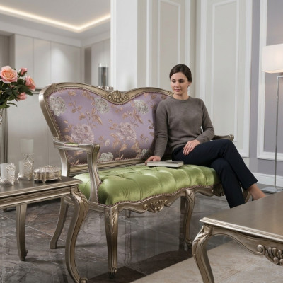 Barok Rococo Bank Sofa Kleurrijke Banken Bank Klassiek Meubels Chesterfield