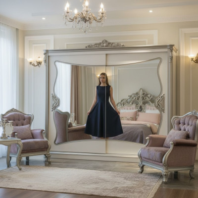 Klassieke kledingkast rek kledingkasten garderobe slaapkamer