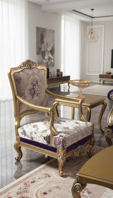 Fauteuil Bank 1-zits Designer Banken Club Art deco Bekleding Lounge