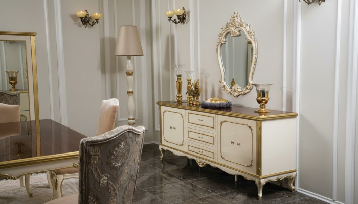 Italiaanse meubelen dressoir goud barok rococo dressoirs hout