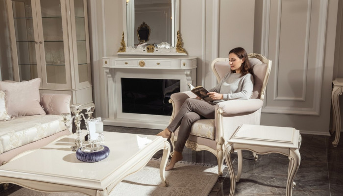 Fauteuil Oorfauteuil Luxe 1-Zits Zitbank Gestoffeerde Zitting Klassieke Zitting
