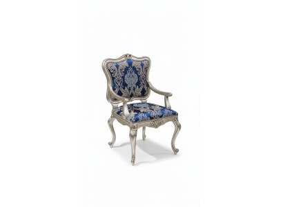 Fauteuil Stoelen Armleuning Gestoffeerde stoel Luxe stoel Eetkamer Gestreept