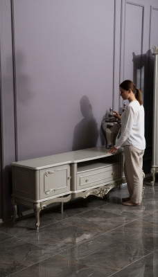 Luxe dressoir tv-wand tv-kast rtv meubels kasten hout lowboard