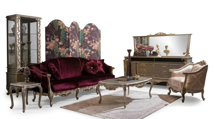 Luxe bankstel bank bijzettafel salontafel fauteuil set 5-delig. Nieuw