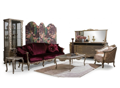Luxe bankstel bank bijzettafel salontafel fauteuil set 5-delig. Nieuw