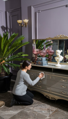 Dressoir met spiegel Woonkamer Design Nieuw Meubels Console Dressoir Hout