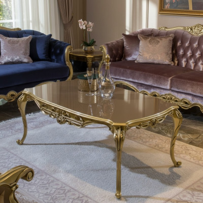 Gouden salontafel bijzettafel koffietafel ontwerptafel woonkamer