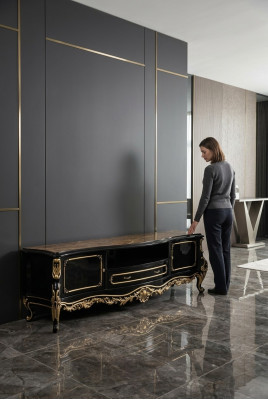 Luxe dressoir tv kast laag tv-meubel frame kasten commode