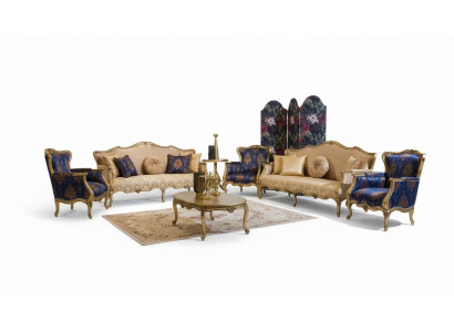 Klassieke bankstel 3+3+1+1 zits luxe set bankstel fauteuil 4-delig