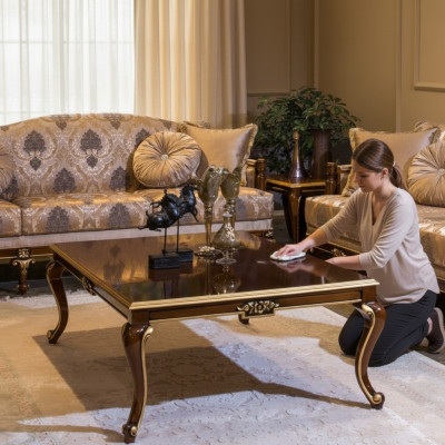 Luxe salontafel Bruine salontafels Woonkamer Houten tafel Meubels