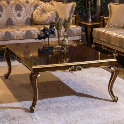 Luxe salontafel Bruine salontafels Woonkamer Houten tafel Meubels