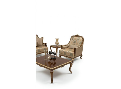 Meubels Stoelen Ontwerp Fauteuil Textiel Woonkamer Luxe Design Barok Rococo