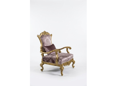 Fauteuil Eenzitter Luxe 1-zitter Beklede Stoel Barok Textiel Stof Art Deco