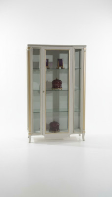 Kasten Hout Vitrines Glas Massief hout Vitrine Woonkamer meubilair Dressoir