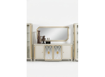 Sideboard Luxus Holz Dressoir Kasten Woonkamer Glaskast Nieuw