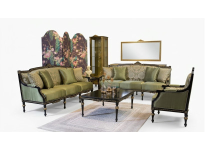 Bankstel 3+3+1 zits salontafel bank fauteuil bankstellen meubelset 4-delig