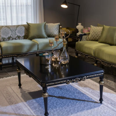 Zwarte salontafel Salontafels Woonkamer Houten tafel Bijzettafel Nieuw