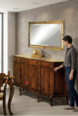 Bruine commode dressoirs massief houten kast meubels ladekast dressoir.