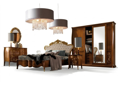 Slaapkamer set Hotel Design Luxe bed Nachtkastje Commode 6-delig