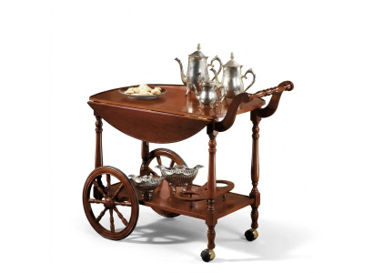 Dienblad tafel Bijzettafel Luxe klasse Echt hout Antieke stijl Barok Rococo