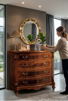 Laden dressoir kast garderobe buffet meubels antieke stijl hout luxe nieuw.