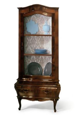 Eck Vitrine Laden vitrine Laden kasten glas designer kast Rococo