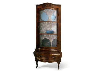 Eck Vitrine Laden vitrine Laden kasten glas designer kast Rococo