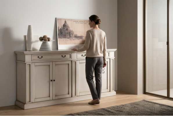 Meubel Buffet Klassieke Barokstijl Ladenkast Dressoir Ladenkasten Houten Kast