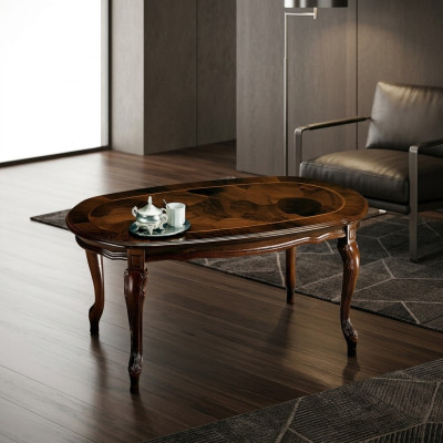 Klassieke salontafel tafel Woonkamertafels Barok houten salontafels Massief