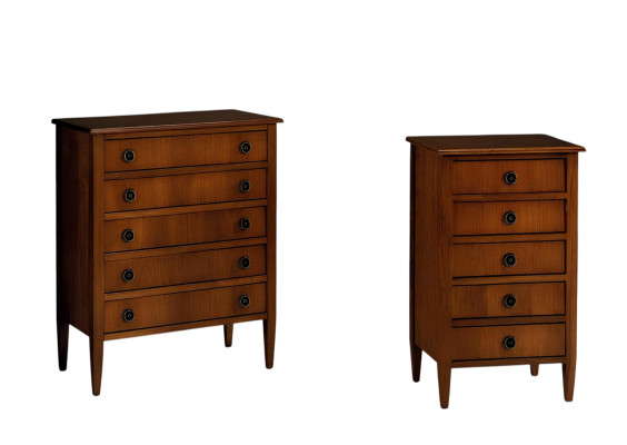 Massieve Italiaanse meubelset - hoge kast, dressoir, sideboard voor stijlvolle inrichting.