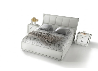Garnituur Set 3-delig Slaapkamer Bed Nachtkast Groep Tweepersoonsbed Luxe Bedden