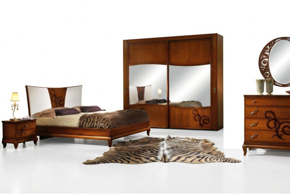 Bedden Tweepersoonsbedden Modern bedframe Bedden Bedframe Hout Hotel Design Nieuw